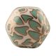 Sea Green Hexagon Small Ceramic Wine Stopper in Golden Fitting